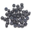 binifiMux 50Pcs M3-0.5mm Black Zinc Plated Nylon Lock Nuts Inserted