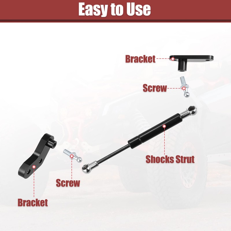 X AUTOHAUX Front Rear Door Opener Kits Door Shocks Struts