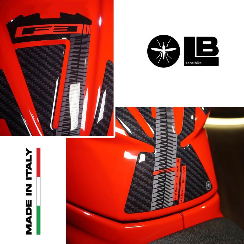 labelbike - 3D Resin Sticker Tank Pad Protector Compatible with