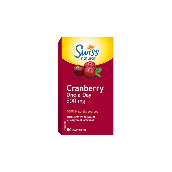 Swiss Natural Cranberry One A Day 500mg - 50 Caps