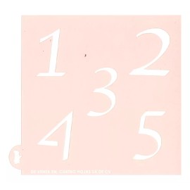 CD Stencil Plantilla Para Galletas Números 1 Mod.038