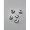 DOMINO'S AZTECA MEXICO Dados De Poker Cubano De Acetato