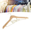 Wedding Hanger Anti Slip Wooden Clothes Hanger Iron Clothing Hanger