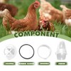 Chicken Feeder Kit, No Waste Waterproof Automatic Poultry Feeder 4