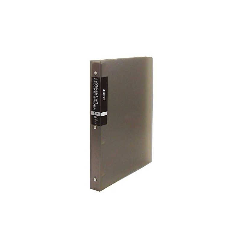 Collectible Binder Collection Pocket Binder Thick A4-L 4 Hole Gray
