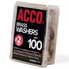 ACCO Brass Washers, 15/32", Box of 100 (71511)