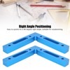 2Pcs/Set Aluminum Alloy Carpenter 90 Degree Right Angle Positioner Clamps