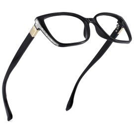 WEMOOTANTS Oversized Reading Glasses 2.5 Designer Readers for Women Retro Cat Eye Large Frame 1.0 1.25 1.5 1.75 2.0 2.25 2.5 2.75 3.0 3.5 4.0 5.0 6.0 Bling Reading Glasses Black