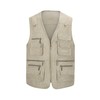 Spanye Mens Photo Vest with Pockets Casual Outdoor Fishing Work