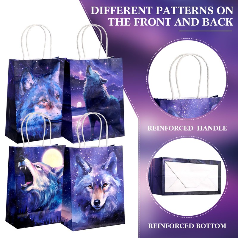 Abbylike 48 Pcs Wolf Party Favors Party Decor Birthday Supply