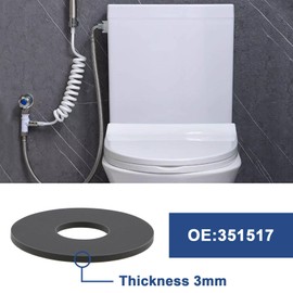 LT Easiyl 2Pcs Cistern Siphon Bell Seal Ring for Drain Valve Compatible with Schwab Concealed Cistern 80 180 182, 351517, 65mm x 25mm x 3mm