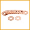 Partuto 20 Pcs 9mm Inner Dia Copper Washers Flat Sealing