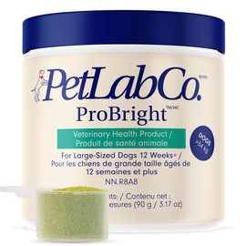 PetLab Co. ProBright Dental Powder - Dog Breath Freshener - Teeth Cleaning Made Easy – Targets Tartar & Bad Breath - Formulated for Large Dogs