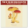 Mushroom Botanical Prints Mini Wall Calendar 2026 7" x 7"
