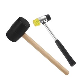 2 PCS Rubber Hammer, Multi-function Hammer, Double Head Mounting Hammer, Suitable For Crafts, Woodworking, Flooring, Camping and Other Industries