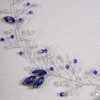 Jumwrit Diadema de novia de plata con perlas de diamantes