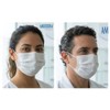 Ambiderm Cubrebocas 3 Capas Plisados Ajuste Nasal Colores (Blanco)