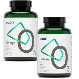 Puori Suplemento de aceite de pescado Omega 3 aceite de pescado silvestre ultrapuro y sin eructos con 2000 mg de ácidos grasos Omega 3, 1250 mg de... 