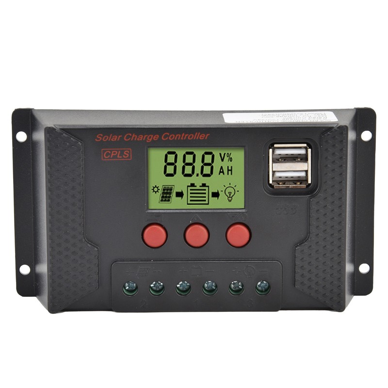 PWM Solar Charge Controller 12V 24V 60A Battery Charging Regulator