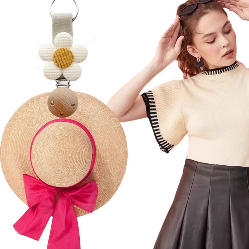 BLOOPC Hat Clip 1 Piece Flower Hat Storage Cap Clip