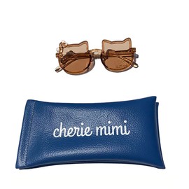 Sheri Mimi 522391023 Sunglasses Baby Sunglasses with Case CAT Ribbon UV400 Clear Brown One Size, clear brown
