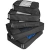TravelWise Equipaje, Negro -, 1 Small, 2 Medium, 2 Large,