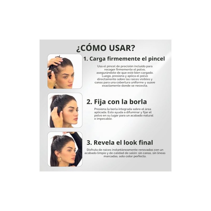 Thick Fiber Root Touch Up Powder - Juego Corrector De