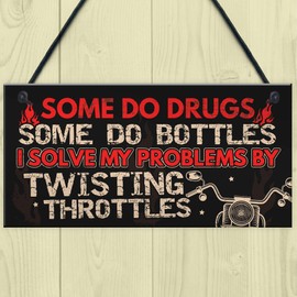 RED OCEAN Motorbike Motor Cycle Bike Gifts Man Cave Garage Door Plaque Gifts For Dad Brother Grandad