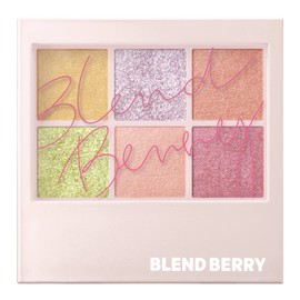BLEND BERRY Aura Creation Limited Edition Color 105 (Golden Kiwi & Sweet Pink) Eyeshadow, Eye Color, KOSE
