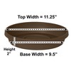 Bloem Terra Plant Saucer Tray for Planters 9-12" Chocolate Brown