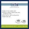 RSVP International Stainless Steel Kitchen Sink Strainer, Food Scrap Trap,