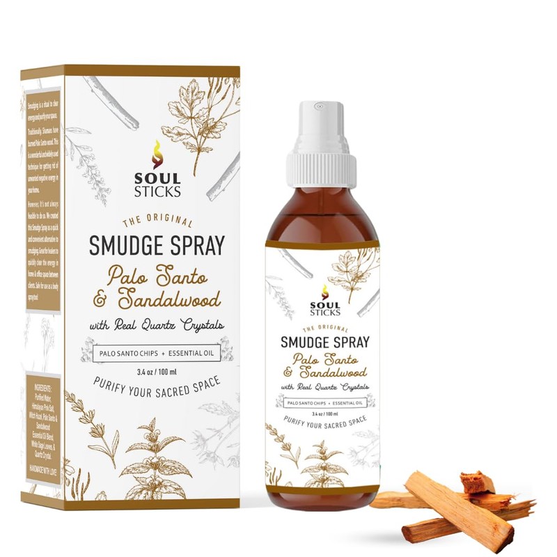 SOUL STICKS White Sage & Cinnamon Smudge Spray – 3.5oz