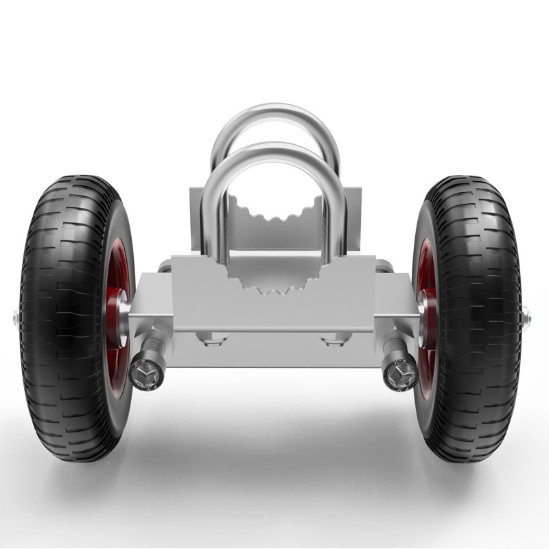 Blütezeit 6-inch Rolling Gate Rubber Wheel Carrier for Sliding Metal