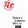 noBS Graphics 2x There's a chance RUM Tumbler Cup Glass