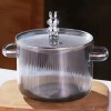 Kitchen Heat Resistant Soup Pot High Borosilicate Cooking Glass Pot