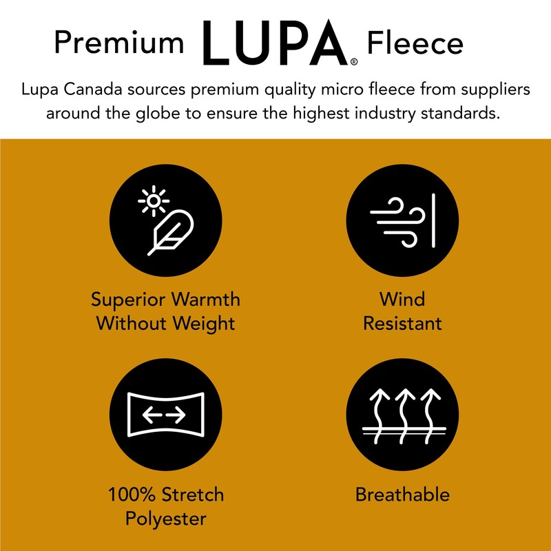 Lupa Handmade Unisex Triple-Layer Micro Fleece Headband Ear Warmer -