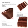 QEUOPE Color 33 Auburn Straight Bundles Human Hair Copper Red