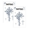 Petit Fancy Petit Tattoo TS027, cross, 2 / 쁘띠팬시 쁘띠타투 TS027, 십자가, 2개