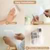 LINFIDITE Adhesive TV Remote Control Holder Wall Mount TV Remote