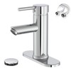 Greenspring Chrome Bathroom Faucets, Single Handle Bathroom Faucet 1 Hole