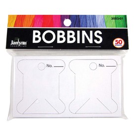 Janlynn Cardboard Floss Bobbins, 50/Pkg