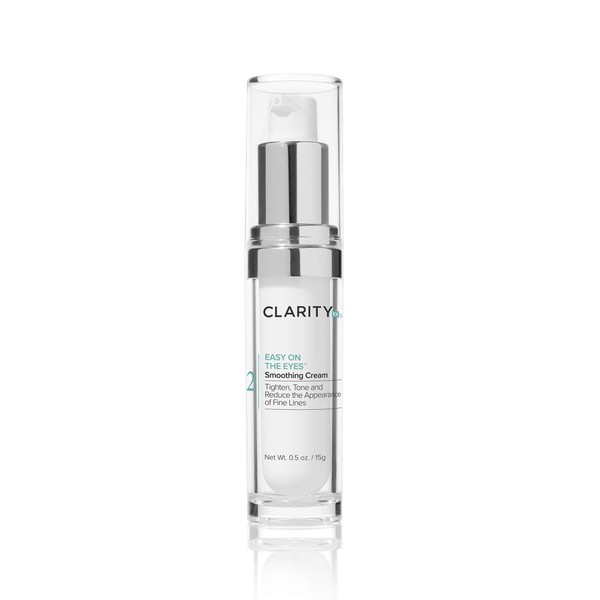 ClarityRx Easy On The Eyes Smoothing Eye Cream, Plant Based Anti Aging Under Eye Brightener, Paraben Free, Natural Skin Care (0.5 oz)
