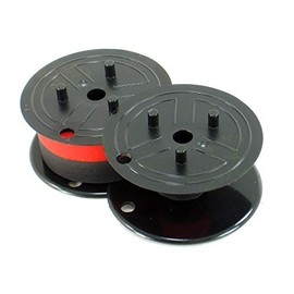 Sharp Electronic Calculator Ribbon Twin Spool Black & Red Ribbon - Fits All Twin Spool Models
