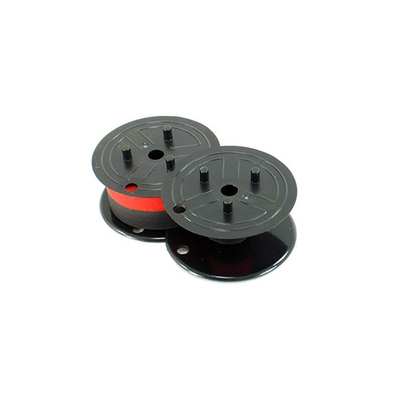 Sharp Electronic Calculator Ribbon Twin Spool Black & Red Ribbon