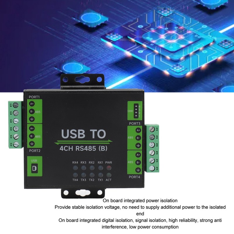 USB to RS485 Converter USB to 4CH RS485 Industrial Grade