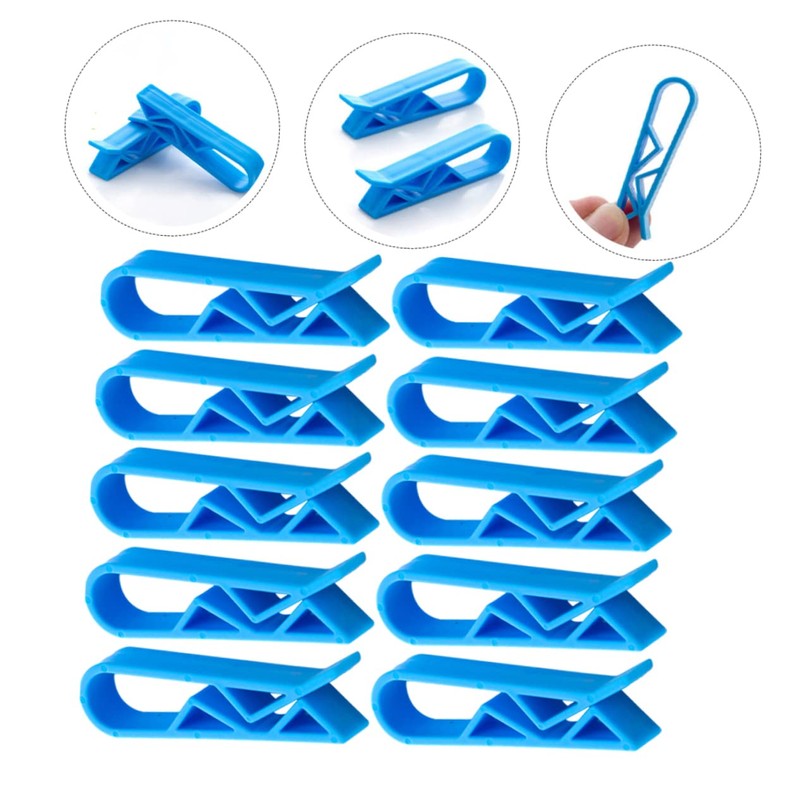 CIYODO 150pcs Garbage Bin Clips Trash Bag Holders for Secure