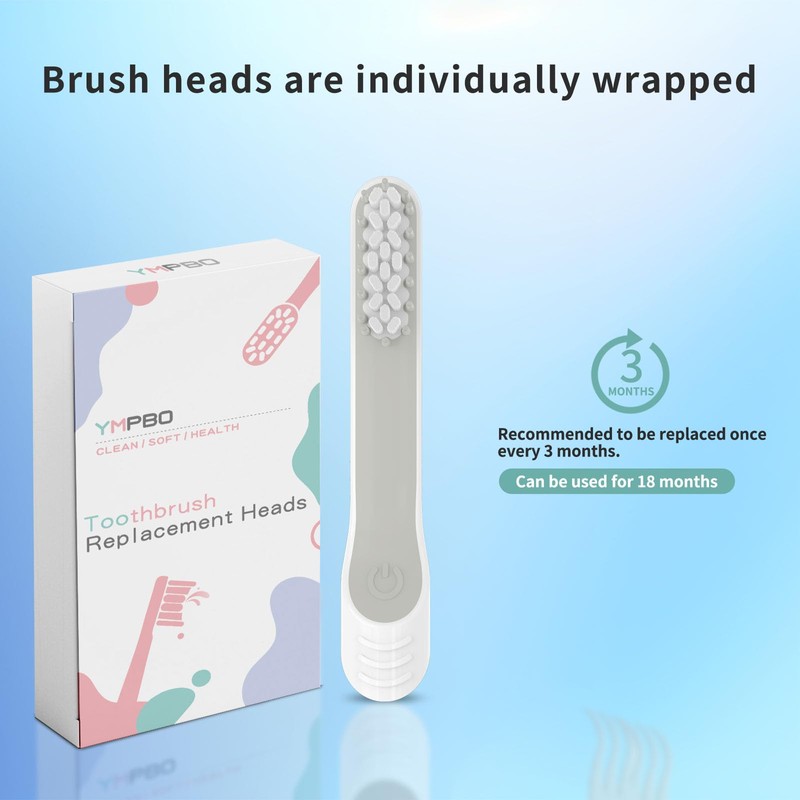 YMPBO Toothbrush Replacement Heads for Quip Electric ToothbrushAdult, 10 Pack