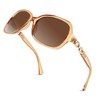 FEISEDY Gafas de sol polarizadas cuadradas Vintage para mujer 100%