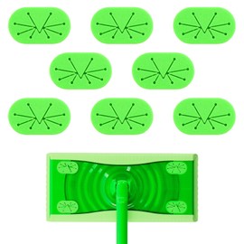 8-Pcs Replacement Gripper Clips for Swiffer Sweeper 2-in-1 Mops, Long-Lasting Pad Holder Clamps, Tool-Free Snap Design for Secure Cleaning