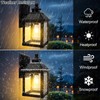 UOOIUMOY 2 Pack Solar Wall Lights Outdoor, Dusk to Dawn